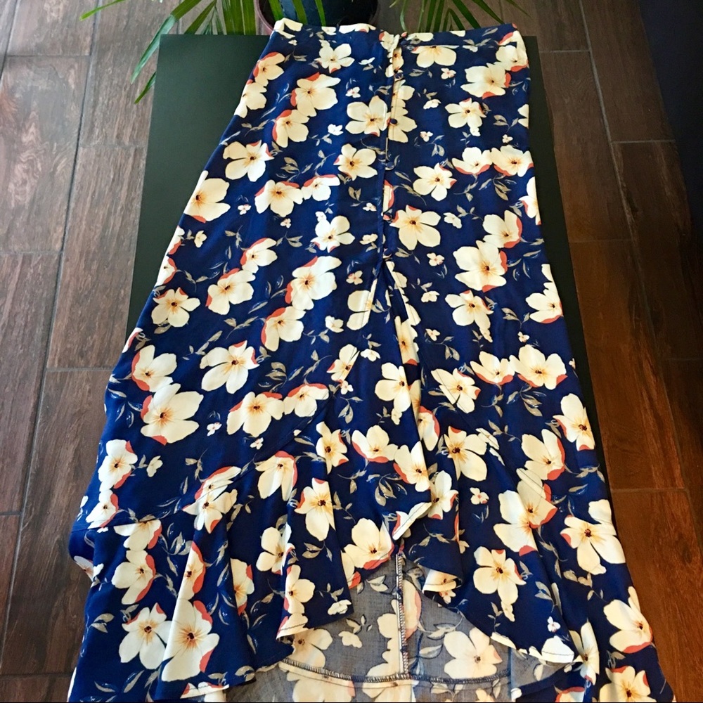 NWT Cotton On Floral High Low Skirt